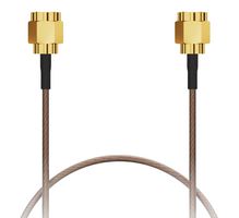 GCT CAB742RF-0305-1 RF / Coaxial Cable Assembly, 12 ", 305 mm, RG316, SMA Plug, SMA Plug, 50 ohm