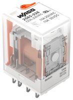 WAGO 2585-228 Power Relay, 2CO, 230 V, 10 A, WAGO - 2585 Series, Quick Connect, AC