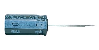NICHICON UVR2A470MPD Electrolytic Capacitor, 47 µF, 100 V, ± 20%, Radial Leaded, 2000 hours @ 85°C, Polar
