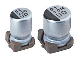 NICHICON UUD1V220MCL1GS SMD Aluminium Electrolytic Capacitor, Radial Can - SMD, 22 µF, 35 V, 2000 hours @ 105°C, Polar