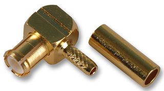 TE CONNECTIVITY - GREENPAR 1-1337585-0 RF / Coaxial Connector, MCX Coaxial, Right Angle Plug, Crimp, 50 ohm, RG174A, RG188A, RG316, Brass