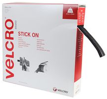 VELCRO VEL-EC60355 STICK ON TAPE, 20MM X 25M, BLACK