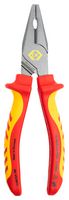 CK TOOLS T39072A 180-RND Combination Pliers, 1.6mm Hard/2.5mm Medium Hard/Above 4mm Soft Cutting, 190mm L, RedLine Series