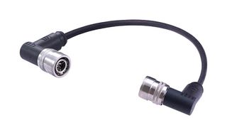 HARTING 21406262888010 CBL ASSY, 8P R/A M12 PLUG-PLUG, 3.3 /BLK