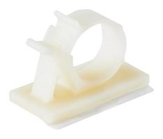 ESSENTRA COMPONENTS AKKL-3140A-RT CABLE CLAMP, ADHESIVE, NATURAL, NYL 6.6