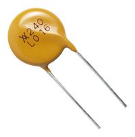 LITTELFUSE RF1252-000 PPTC RESETTABLE FUSE, ROUND, 1.2A, 240V