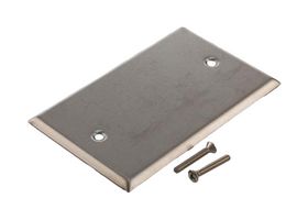 L-COM LC-WPSSBNK-01 SINGLE GANG BLANK WALL PLATE, SS