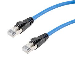 L-COM TRD626ASR-BLU-2F ENET CABLE, CAT6A, RJ45 PLUG-PLUG, 24"