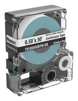 PANDUIT T050X000BPM-BK LABEL, BLACK ON WHITE/POLYESTER/30 X0.5"