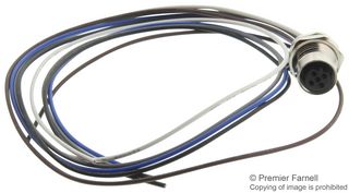 TE CONNECTIVITY T4171110405-002. SENSOR CORD, 5P M12 RCPT-FREE END, 0.5M
