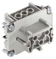 LAPP 10191000 HEAVY DUTY INSERT, RCPT, 6+PE POS, 16A