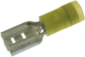 MOLEX 19019-0052 FEMALE DISCONNECT, 6.35MM, 14-12AWG, YEL