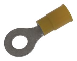 MOLEX 19070-0133.. TERMINAL, RING TONGUE, 1/4", YEL, 10AWG