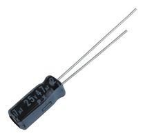 RUBYCON 25PX47MEFC5X11 ALUMINUM ELECTROLYTIC CAPACITOR, 47UF, 25V, 20%, RADIAL