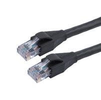 L-COM TRD524O-BLK-5F ENET CORD, CAT5E, RJ45 PLUG-PLUG, 5