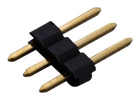 AMPHENOL COMMUNICATIONS SOLUTIONS 861400031YO2319LF CONN, R/A HEADER, 3POS, 1ROW, 2.54MM