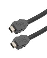L-COM TRGIX602EC-BLK-2M ENET CORD, CAT6A, IX B PLUG-B PLUG, 6.6