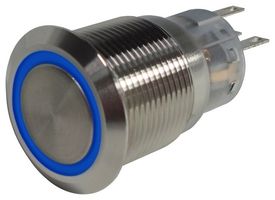 MULTICOMP PRO MP-PB7-03LB22CFRB12V. ANTIVANDAL SW, SPDT, 5A, 250V, PANEL