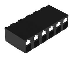 WAGO 2086-3206/300-000 TB, WIRE TO BRD, R/A, 6POS, 16AWG