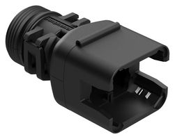 AMPHENOL SINE/TUCHEL ATBS-243-0805 BACKSHELL, 180DEG, 8POS, BLACK