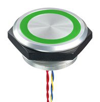 IDEC PN1L-M2AFB002E0G VANDAL RESISTANT SW, SPST, 1A, 24V, GRN