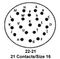ITT CANNON KPSE06E22-21P