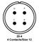 ITT CANNON MS3102E20-4S