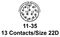 AMPHENOL AEROSPACE D38999/26WB35SN