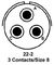 AMPHENOL INDUSTRIAL MS3106F22-2P.