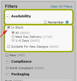 Delivery Filter