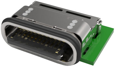 Waterproof (IPX8) USB Type-C Receptacles