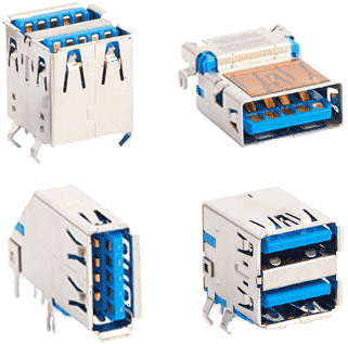 USB 3.0 SuperSpeed Receptacles